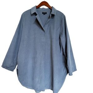 COS Blue Long Sleeve Top